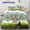 Mole Garden Custom Name Pattern Bedding Quilt Set Quilt Cover Pillowcase Home Birthday Gift(1 * Duvet Cover + 2 * Pillowcase, Without Core)