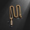 European and American Personality Exaggerated Hip Hop Necklace Mens Trendy Mens Necklace Full of Diamonds Punk Mens Hip Hop Necklace