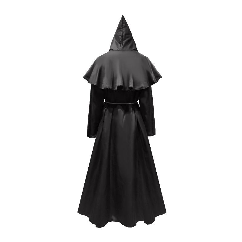 Medieval monk costume wizard priest cos costume halloween reaper robe cosplay cosplay costume