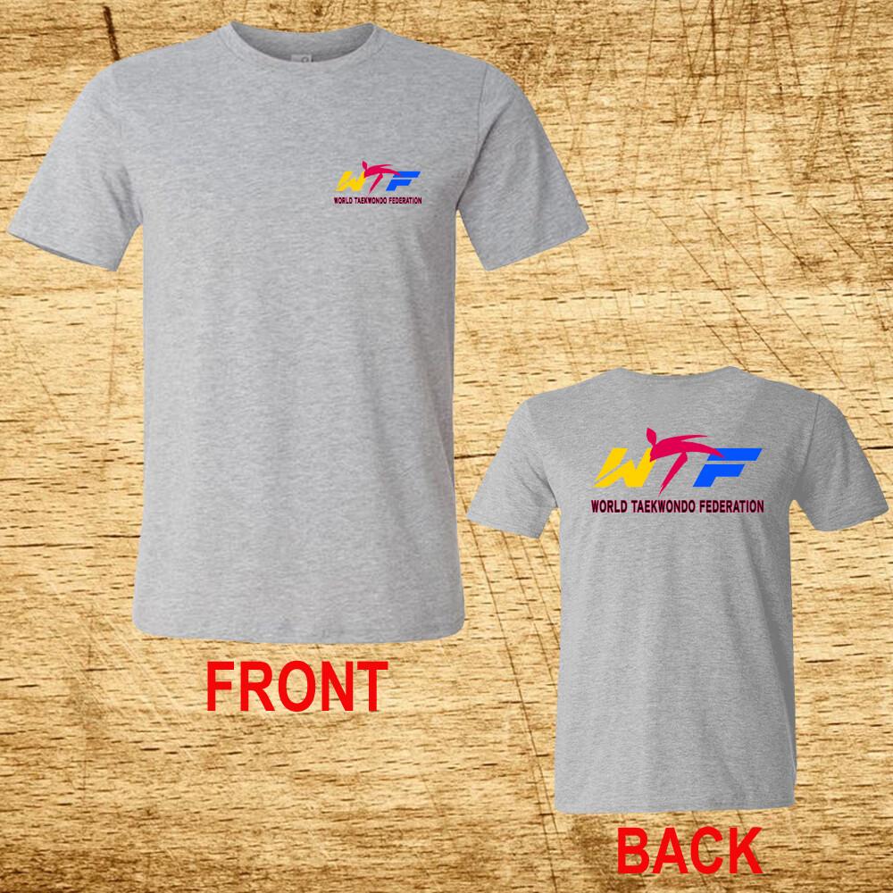 WTF Taekwondo Sports Men s Gray T-Shirt Size S-5XL XXXL