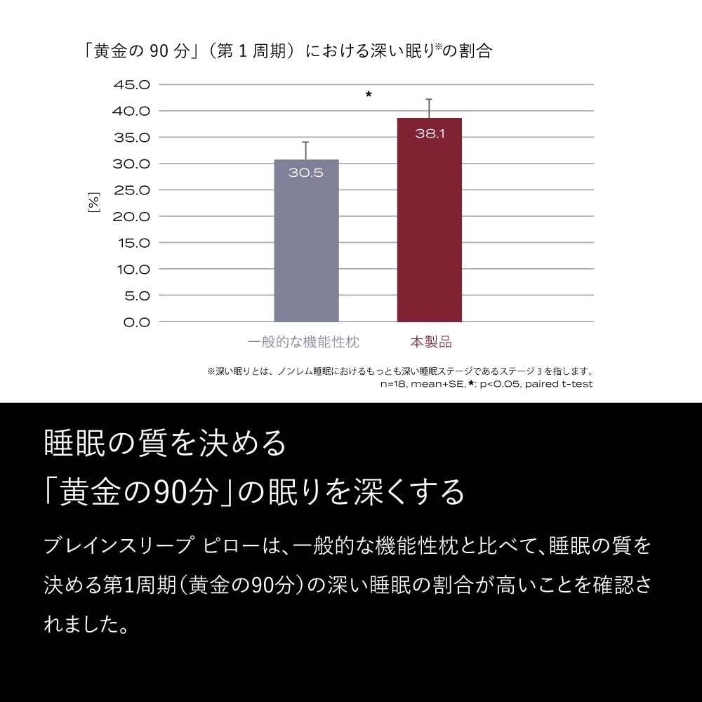 Brain Sleep Kissen STANDARD Kissenbezug x2 Luft [BRAIN SLEEP] (9 Abstufungen) (Aktiv Weiß)