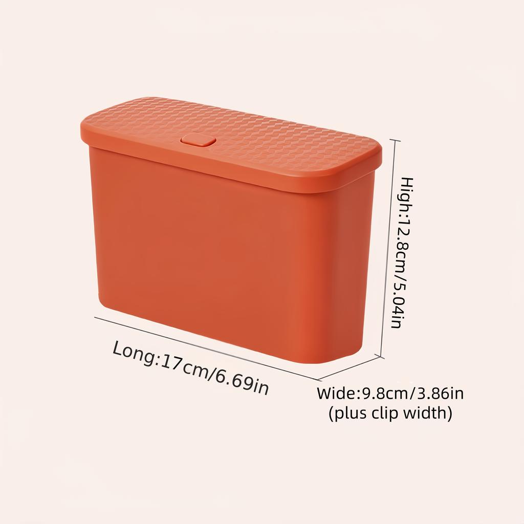 1PC Car Mounted Multifunctional Hanging Garbage Bin Pess Type with Lid Leak Proof In Car Storage Bin In Car Miscellaneous Sorti