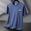 Teenager Boys Summer Loose Short Sleeve O Neck Printed Pullover Brathable Cotton T-shirt