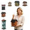 Outdoor Wrought Iron Hanging Bird Feeder For Balconies, -Resistant, Large Capacity Food Storage, Garden And Patio Decoration, Bird Feeding.
