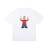 Fun Cartoon Character Print Pattern T-shirt Fashion Trend Short Sleeve Crew Neck Casual Loose Streetwear Daily Wear Cool Top