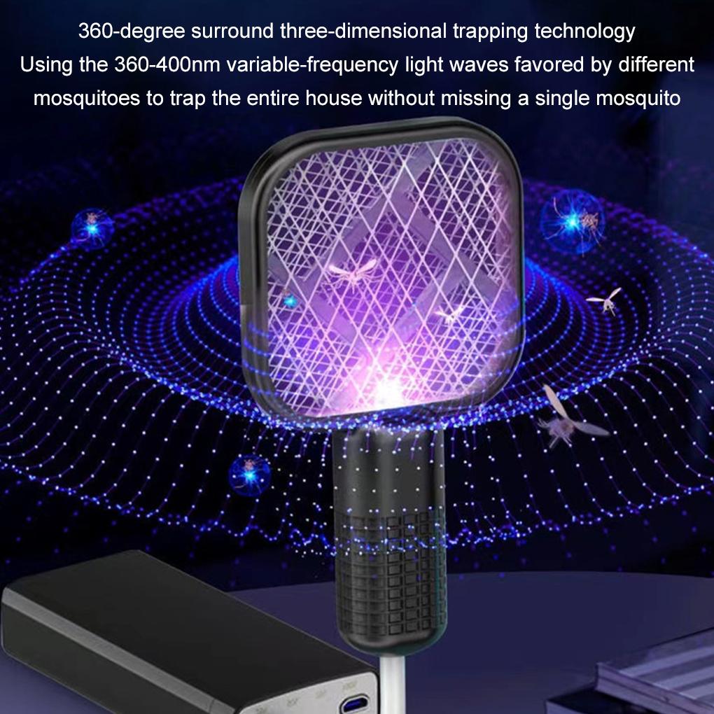 ABS Multi-Purpose Electric Fly Swatter For Fast Mosquito Killing Electric Mosquito Swatter Durable