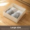 Japanese Style Underwear Drawer Organizer With Foldable Compartments For Bedroom Storage