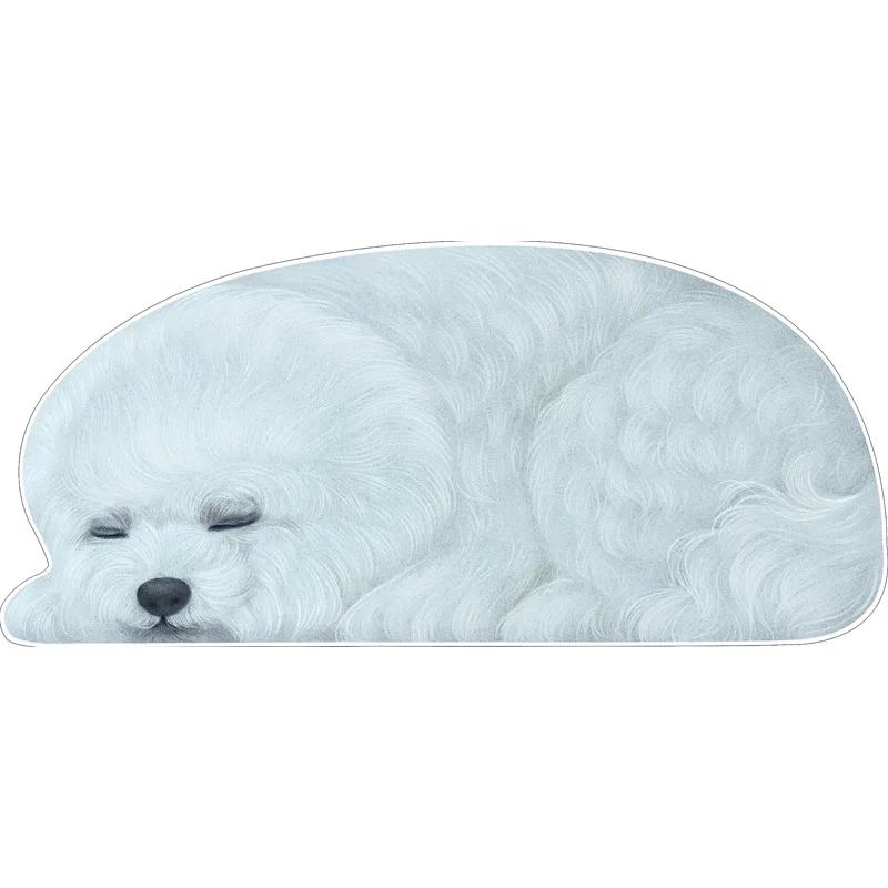Floor Mats, Non-slip Mats, Entrance Door Bathroom Absorbent Toilet 3D Puppy Animal Bedroom Bedside Blanket Living Room