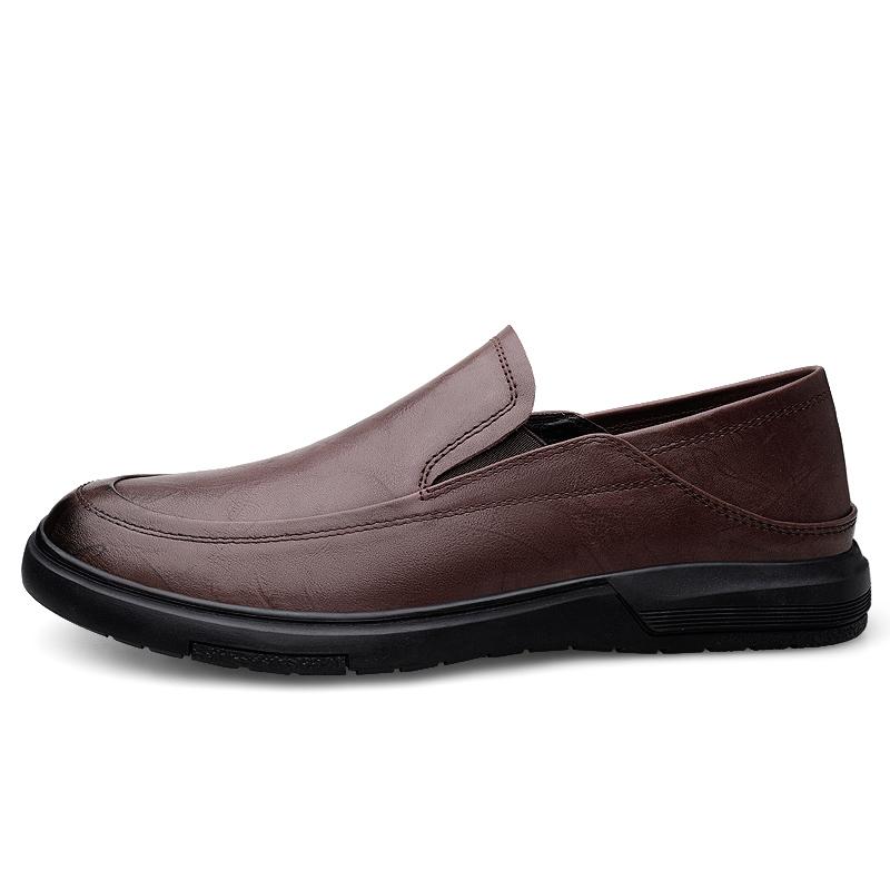 Men's Genuine Leather Casual Shoes Men Loafers Breathable Office Shoes Casual Men Designer Slip On Driving Shoes