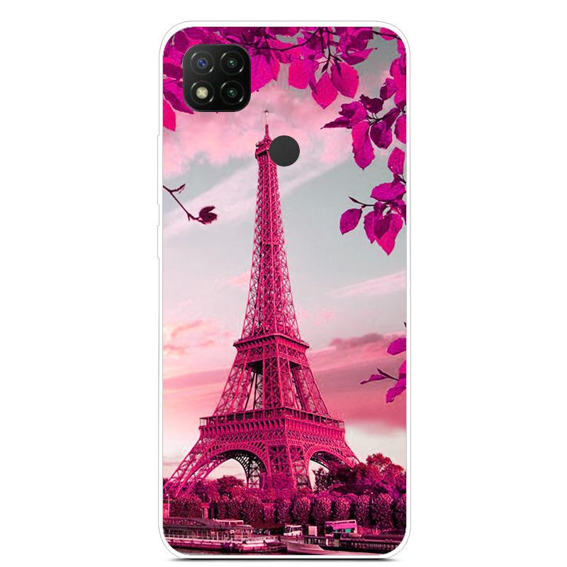 Cute Art Line Daisy Case For Xiaomi Redmi 9C Phone Case Slim Tpu Back Cover For Xiaomi Redmi 9C 9 C NFC Funda PocoC3 Soft Bumper