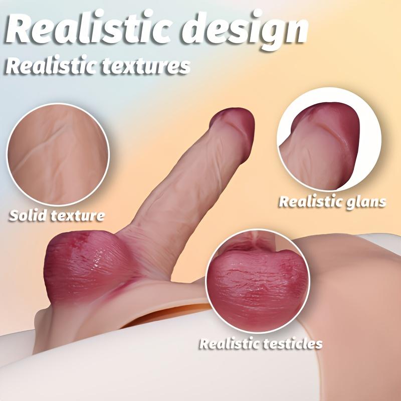 Wearable Double-Head Silicone Dildo Pants, Soft Skin-Like Silicone, Flexible Realistic Design, Comfortable Fit, Premium Collection
