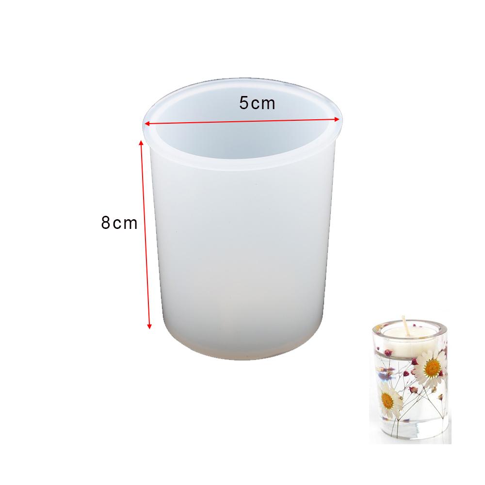Cylinder Silicone Mold Hexagon Epoxy Resin Mould for DIY Epoxy Resin Candle Casting Molds Crafts Home Table Decoration