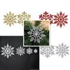 Festive Chenille Wire-Wrapped Snowflake Ornaments for Christmas Tree Decoration