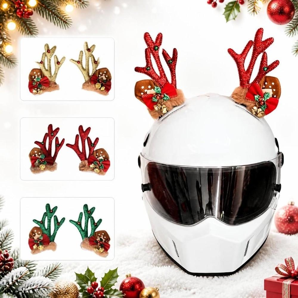 Creative Motorcycle Helmet Decoration 3D Motorcycle Helmet Antlers Festive Decorations