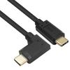 90 Degree Angle Type C Male to Male Cable 10Gbps Data Transmission Right Angle USB Charging Wire for Mobile Phone