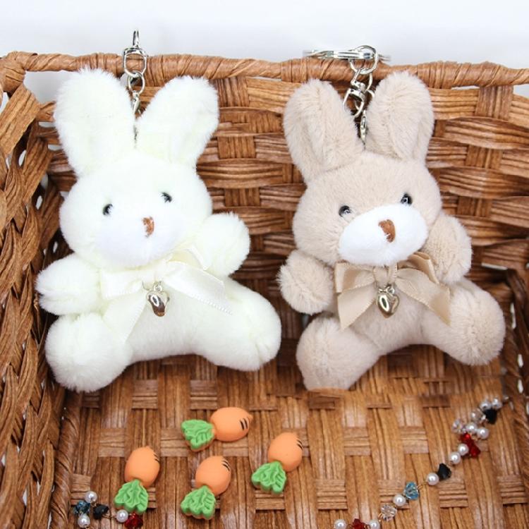 4 Colors Plush Stuffed Animal Rabbit Toy Pendant Keychain for Valentines Day
