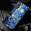Phone Case For Samsung Galaxy S26 S25 S24 S23 S22 S21 Ultra S24 S23 S22 S21 S25 Plus S24 FE Starry Night van gogh cat