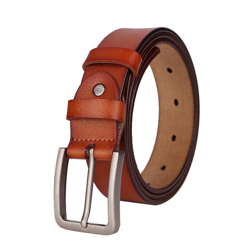 Stylish Belt Leather Men With Simple Design For Work And Casual Gift Settings