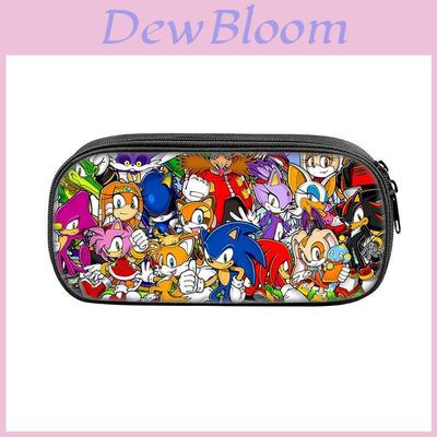 Sonic Cartoon Character Printed Student Single Layer Stationery Storage Bag For Students And Teens