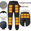 Cross-Border Smart Electric Heated Windproof Winter Pants - Thickened, Warm, Outdoor Casual Hot Compress Trousers