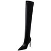 European and American style fashion minimalist high heels with pointed toes  sexy winter nightclub over the knee boots