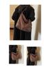Retro Suede Large-Capacity Crossbody Tote - 2025 Autumn/Winter Collection for Women