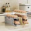 Holds 17 Eggs Automatic Rolling Egg Tray Removable Egg Holder Refrigerator Egg Holder  Dining Table