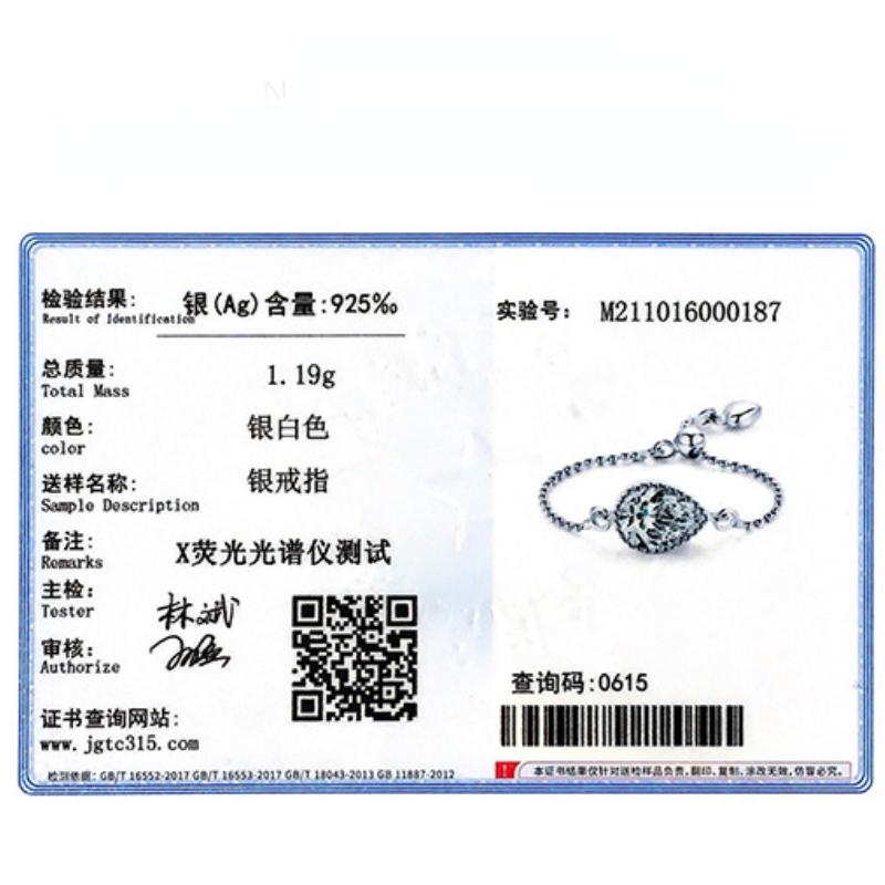 Tancise Classic 925 Sterling Sølv Zircon Ring Dame Smykker Bryllupsløfte Festgave