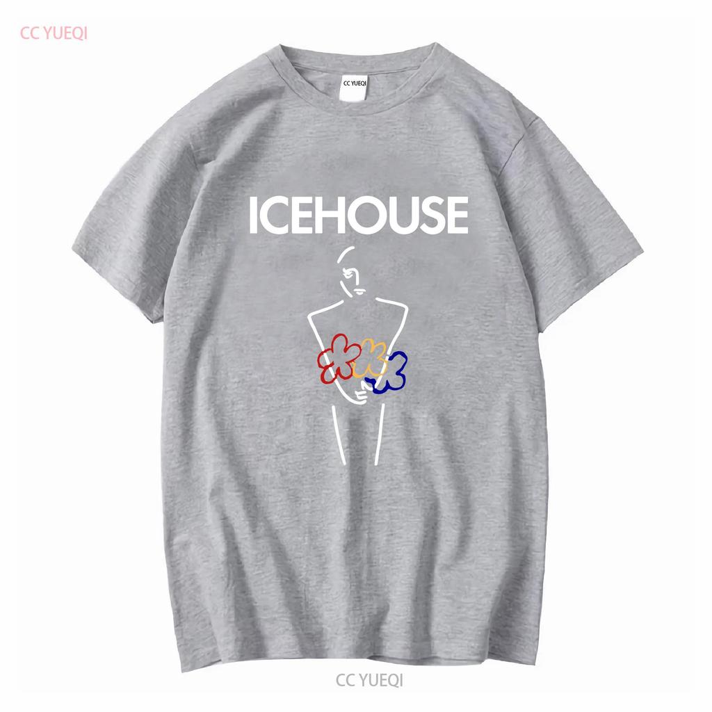 Icehouse Man of Colours Banda de Rock Camiseta de Algodón Negra para Hombre S 5XL manga larga o corta vintage Lavada streetwear Elegante