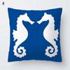 Blue Marine Animal Pillowcase Office Living Room Home Pillowcase Car Ornaments
