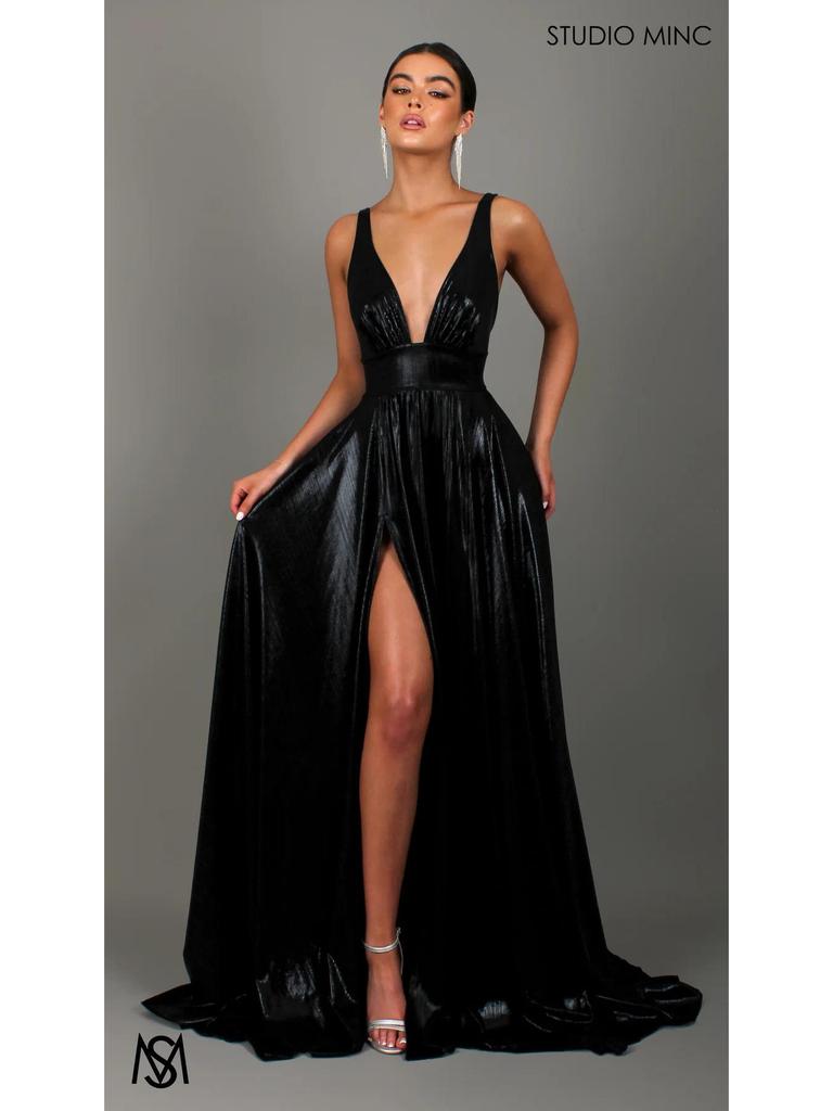 2026 Elegant One-Shoulder High Slit Sleeveless Dress for Women