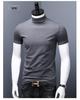 Herr Slim Fit Modal Höghals Merceriserad Bomulls T-shirt