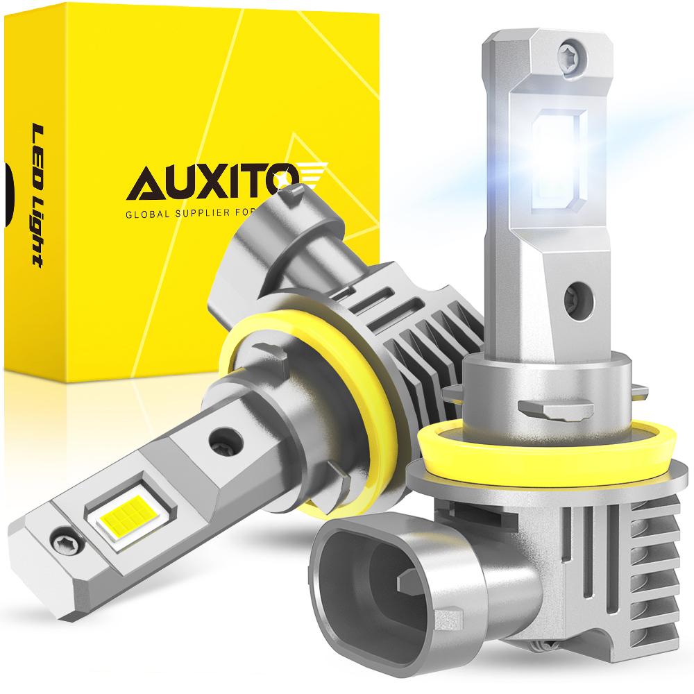 AUXITO 2X H10 H8 H9 H11 LED Canbus Error Free Fog Light 9005 hb3 9006 hb4 H16JP LED Headlight Fog Bulb 12V Yellow Head Lamp