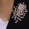 Handmade Imitation Pearls Brooch for Everyday Wear Business Meeting Accessories Sophisticated Lapel Badge Jewelry