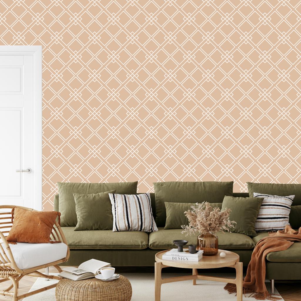 Wallpaper Modern Geometric Ornaments for Living Room and Bedroom 50x1000