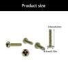 10pcs Game Console Housing Screws Gaming Accessories for Console Universal Replacement Metal Screws Y Shape Screw