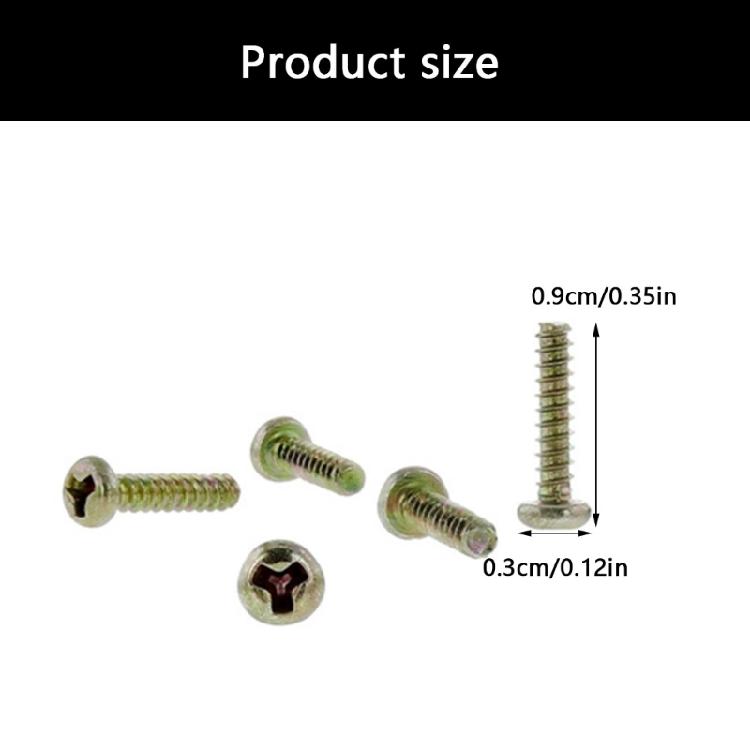 10pcs Game Console Housing Screws Gaming Accessories for Console Universal Replacement Metal Screws Y Shape Screw