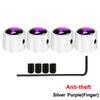 DSYCAR Anti-theft Valve Stem Caps for Cars, Trucks, Motorcycles Skull Style Tire Valve Dust Caps, Dustproof Seal Lock Tight Fit