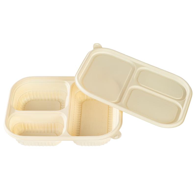 temeiju Eco-Friendly Corn Starch Disposable Meal Prep Containers with Lids