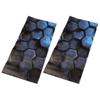 For Honeycomb Design 2x B Pillar Waterproof Decal for Vehicle Customization