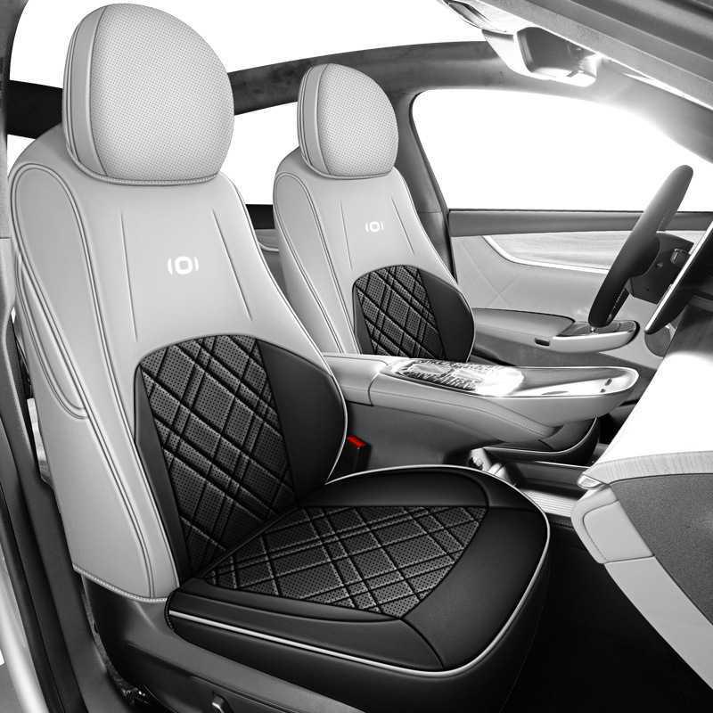 Leather Car Seat Cushion for Qiyuan A07 - All-Season, Custom-Fit Rear Half Cover