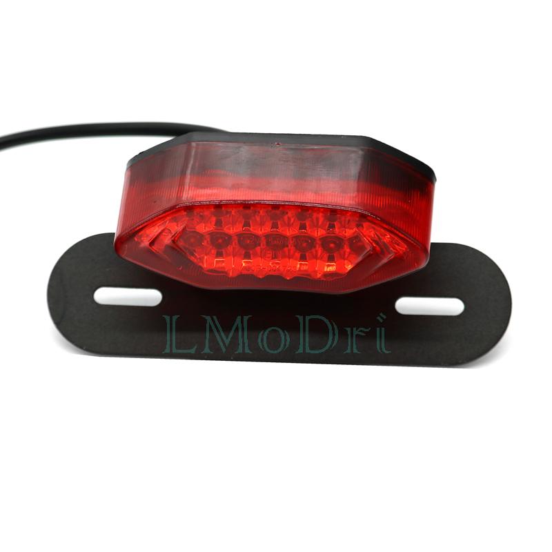 

LMoDri мотоцикл портативный интегрированный светодиодный тормозные указатели поворота задние фонари мотоцикл задние указатели поворота аксессуары тормоза Black-Red