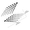 2Pcs Car Body C Pillar Stickers Dots Style DIY Vinyl Decals Auto Decoration Stickers Accessories For Volkswagen VW ID.3 ID3 GTX