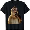 Thinking Monkey Meme Trending Funny Men Woman T-Shirt
