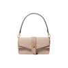 Mk Greenwich Monogram Metal Logo Commuter Dating Cotton Tote Shoulder Bag Women Bags Pink 30T2GGRL2I-SFT-PINK/FAWN