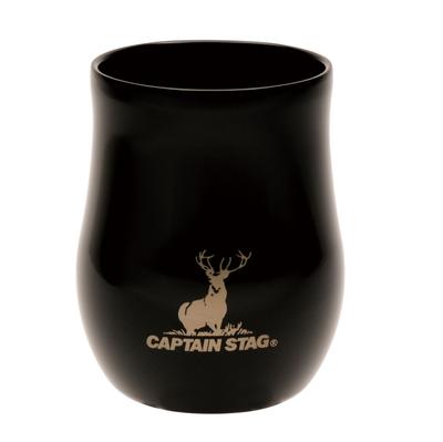 Captain Stag Scented Vacuum Stainless Black (UE-3623) Double-Sided Tumbler, 240ml, Insulated, Steel, Ceramic,