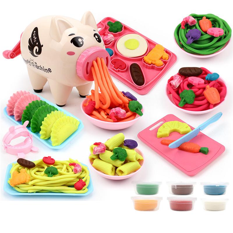 Stroj na prasečí nudle DIY Simulace Hrací domeček Barva zmrzliny Bláto Dětská hračka