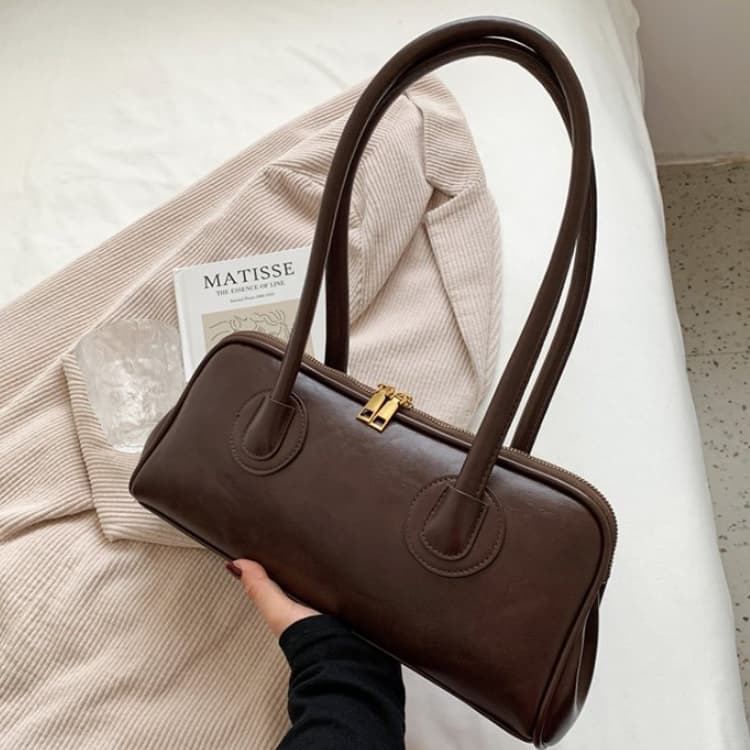 New Women s Shoulder Armpit Bag Handbag темно-коричневого