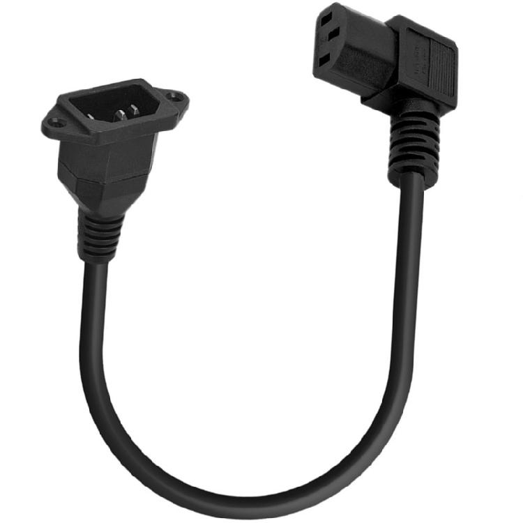 90 Degree  Up/Down/Left/Right Angled IEC 320 C13 Female to C14 Male Power Supply Extension Cord for Monitors Computers