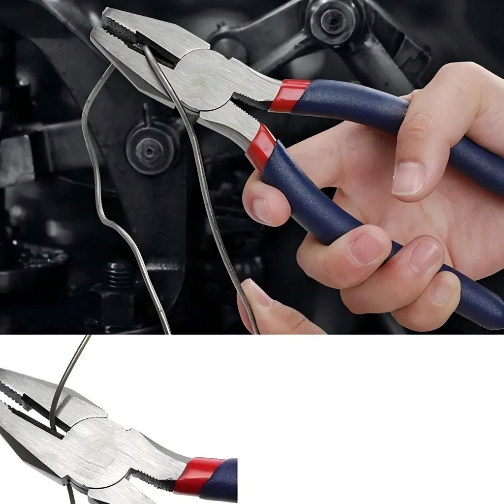 7-Piece Multi-Functional Hand Pliers Set - Slip Joint, Long Nose, Angled Groove & Mini Long Nose Pliers for Versatile Repairs